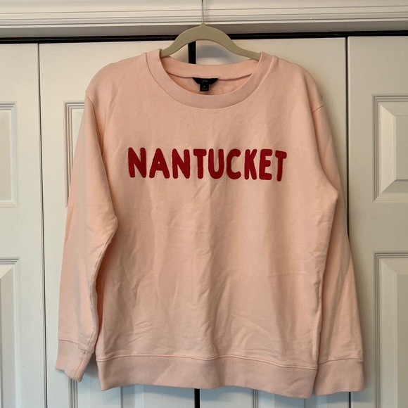 J. Crew Sweaters - J. Crew Light Pink Nantucket Sweatershirt